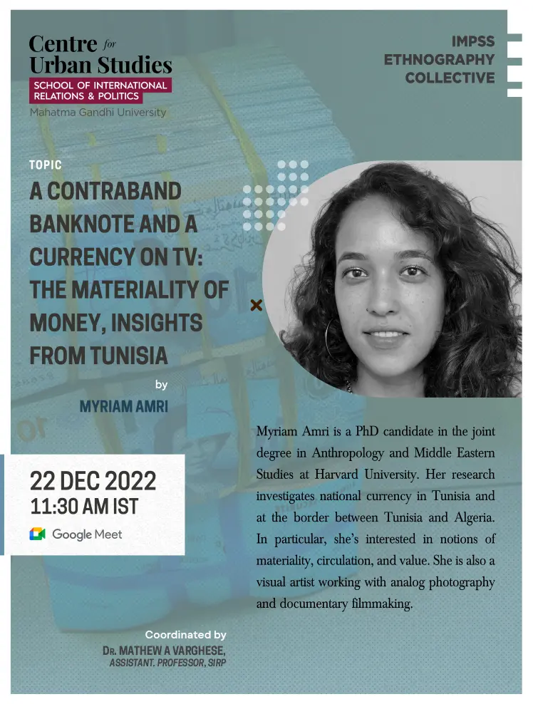 A contraband banknote and a currency on tv: the materiality of money, insights from tunisia