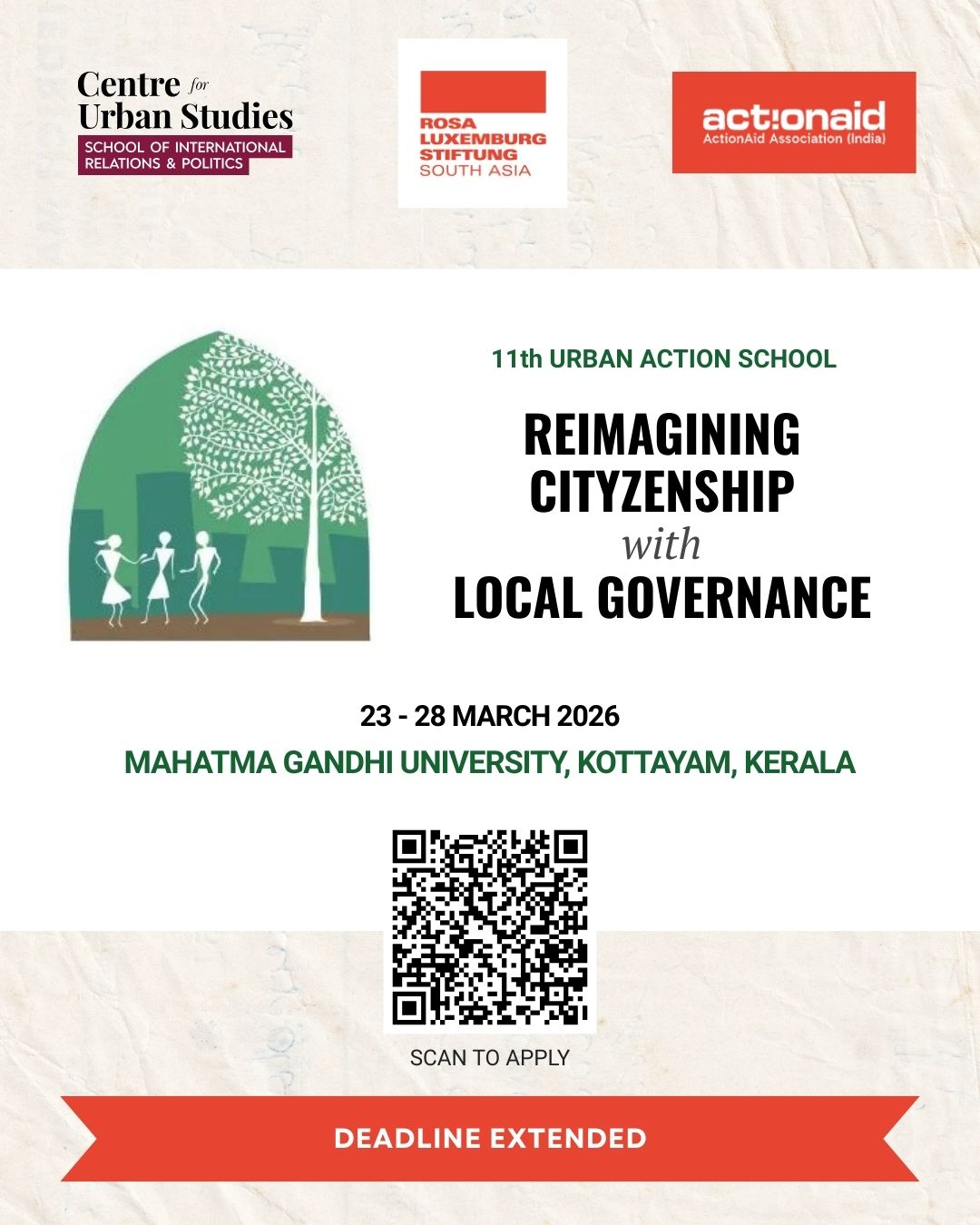 Application deadline extended for the 11th Urban Action School